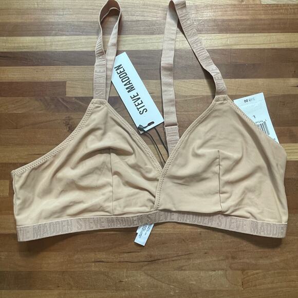 Set of 2 Steve Madden Women’s Triangle X-Back Lounge Bra, Large - Picture 9 of 9